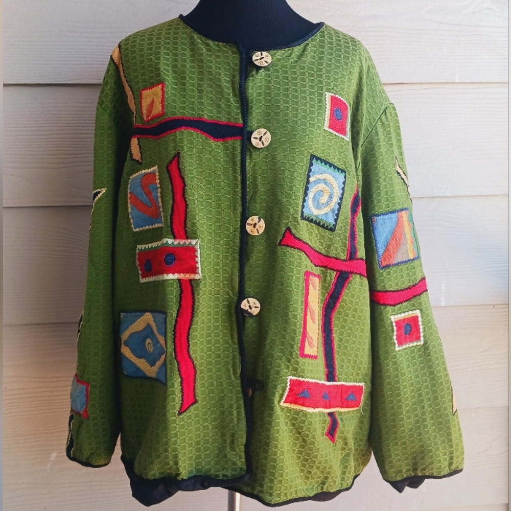 Maggie Barnes Patchwork Jacket - image 7